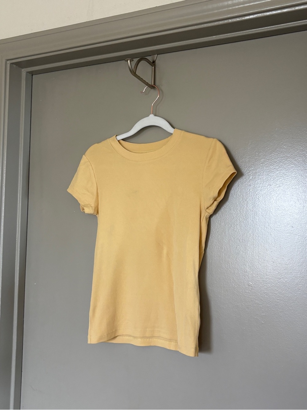 Madewell Short Sleeve Crewneck Tee in Mustard